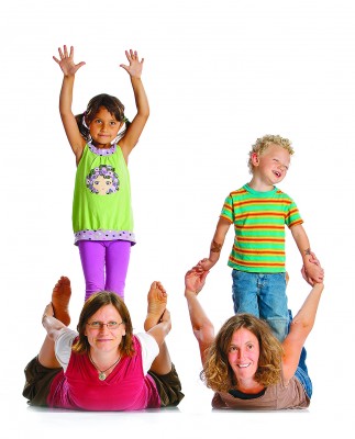 mutter kinder yoga