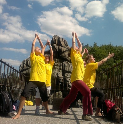 Yoga an den Externsteinen