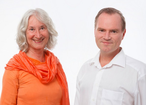 Swami Nirgunananda und Sukadev Bretz