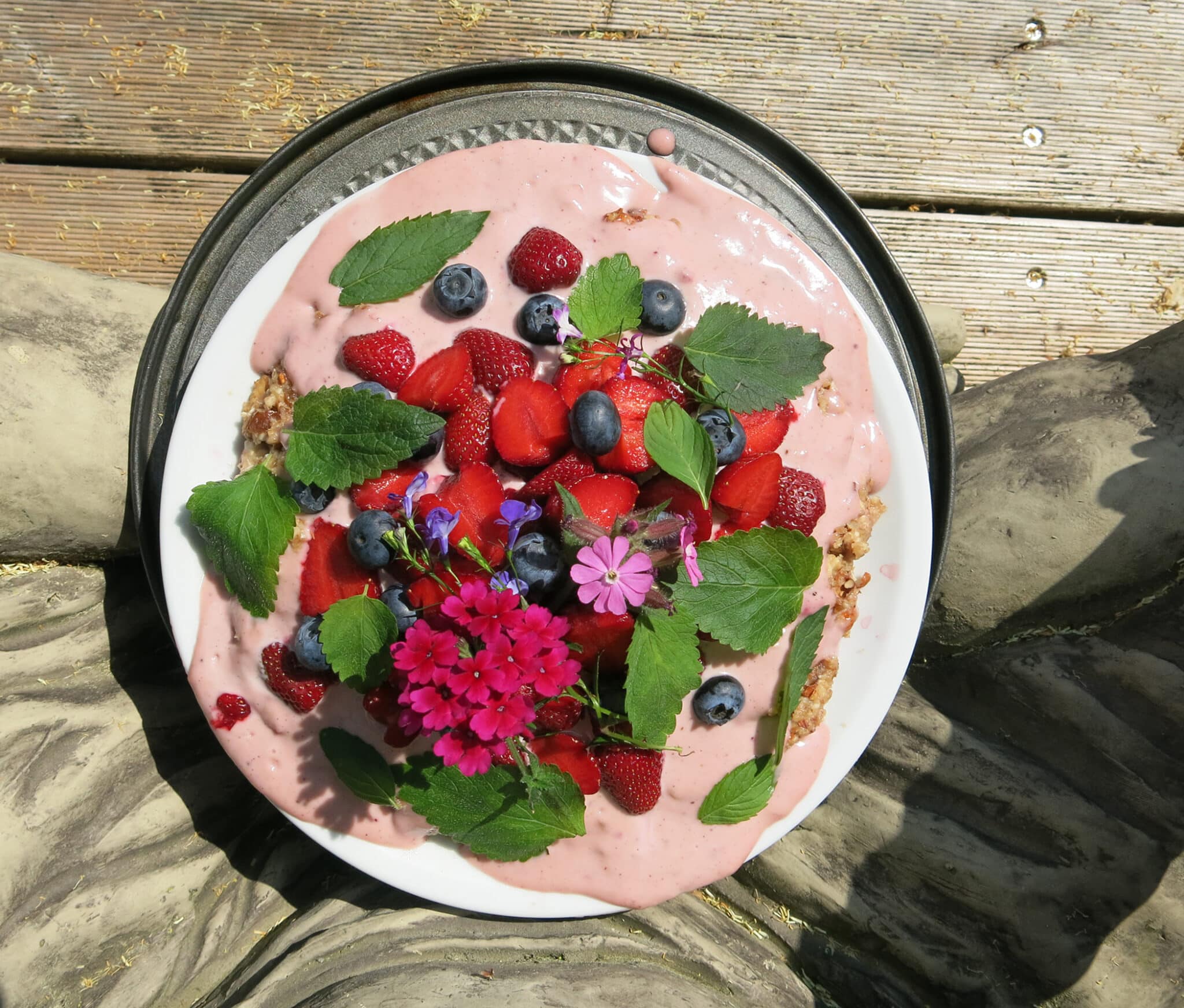 Veganer Erdbeerkuchen