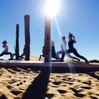 Yoga unter freiem Himmel