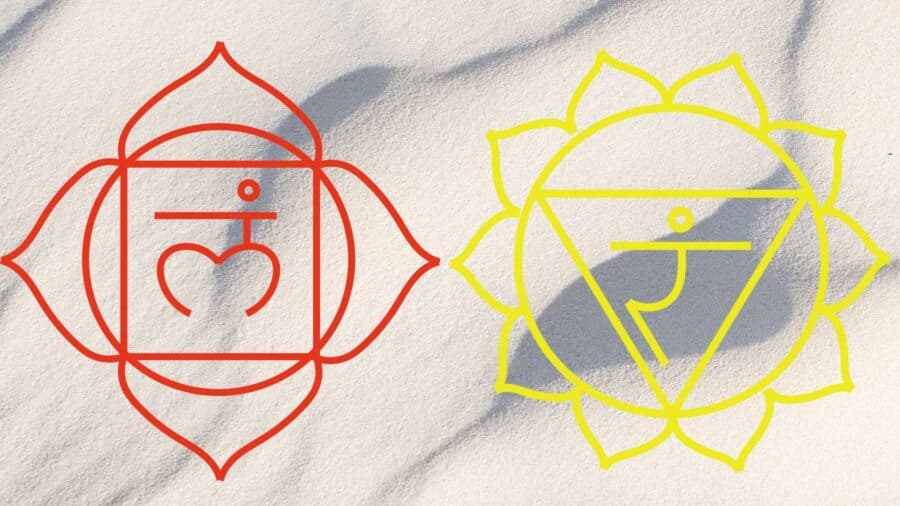 Ayuryoga für Vata: Kombination aus Manipura und Muladhara Chakra
