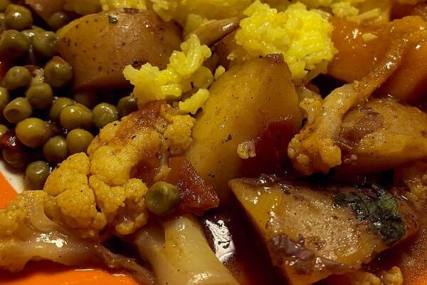 Alu Ghobi mit Mango Chutney