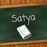 Satya heißt Wahrhaftigkeit