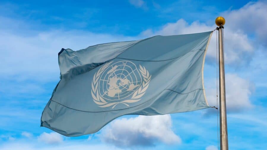 Flagge der Vereinten Nationen