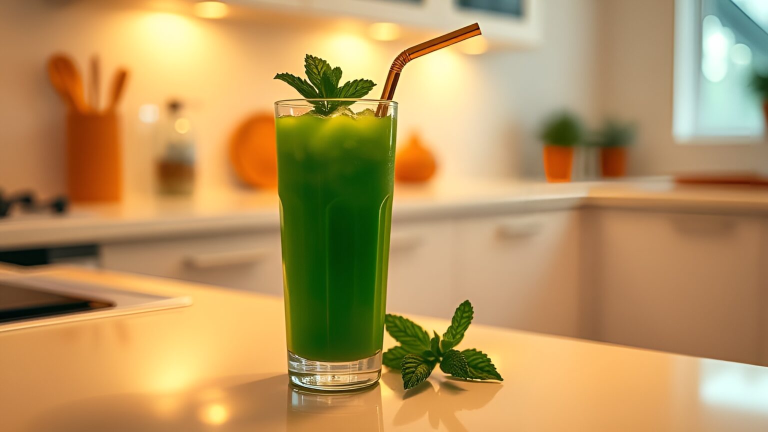frischer grüner Saft