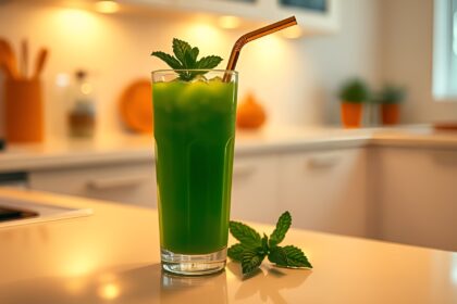 frischer grüner Saft