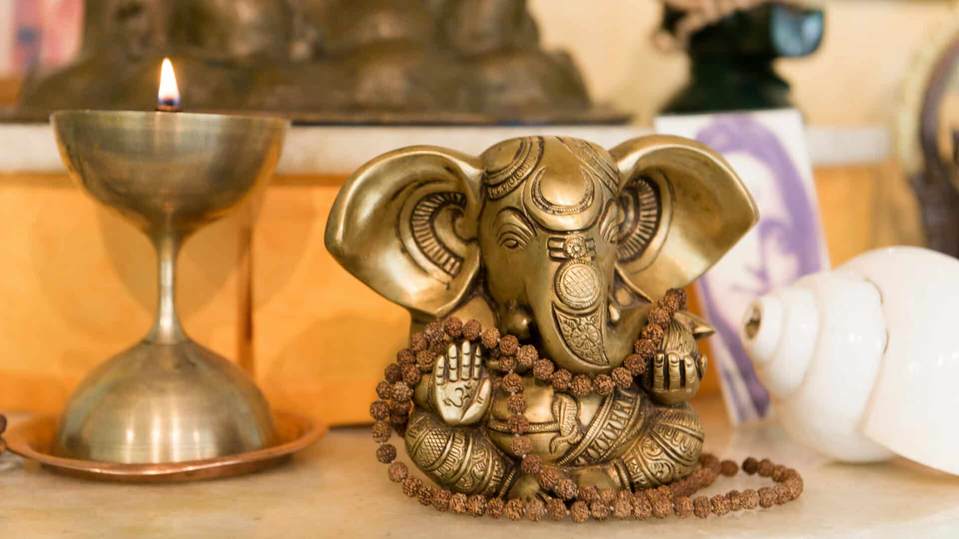 Ganesha Charurthi Feier zu Ehren des Gottes Ganesha