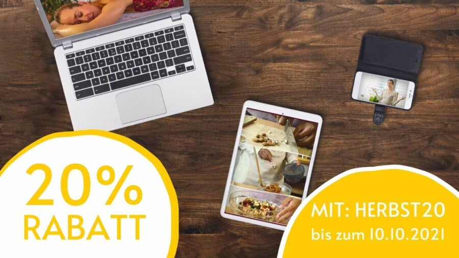 20% Herbst Rabatt auf Yoga Vidya Videoseminare