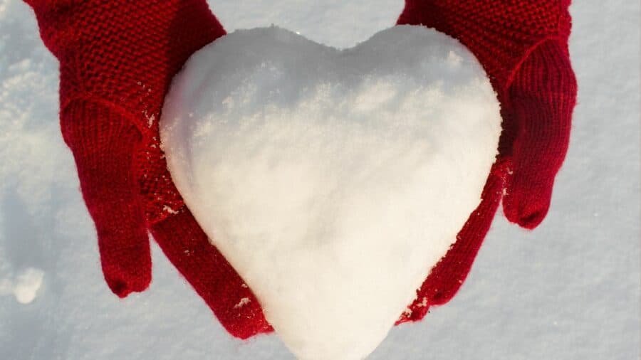 Schneeherz verschenken
