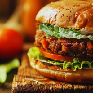 Veganer Kidneybohnen-Burger