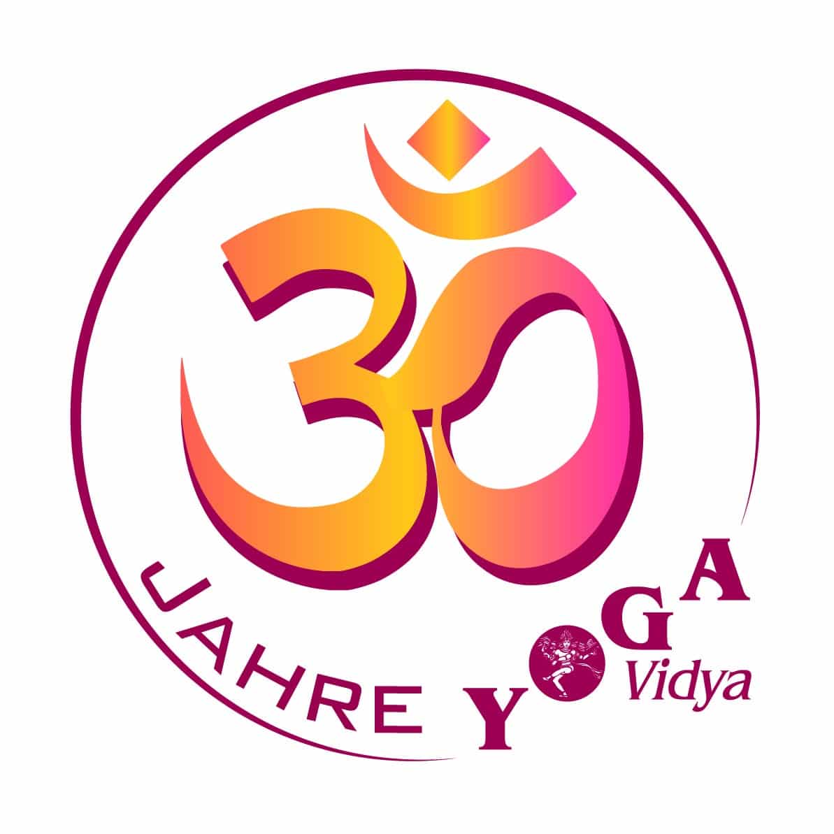 Jubiläums Logo "30 Jahre Yoga Vidya"