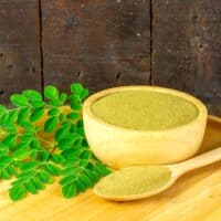 Moringa als Pulver
