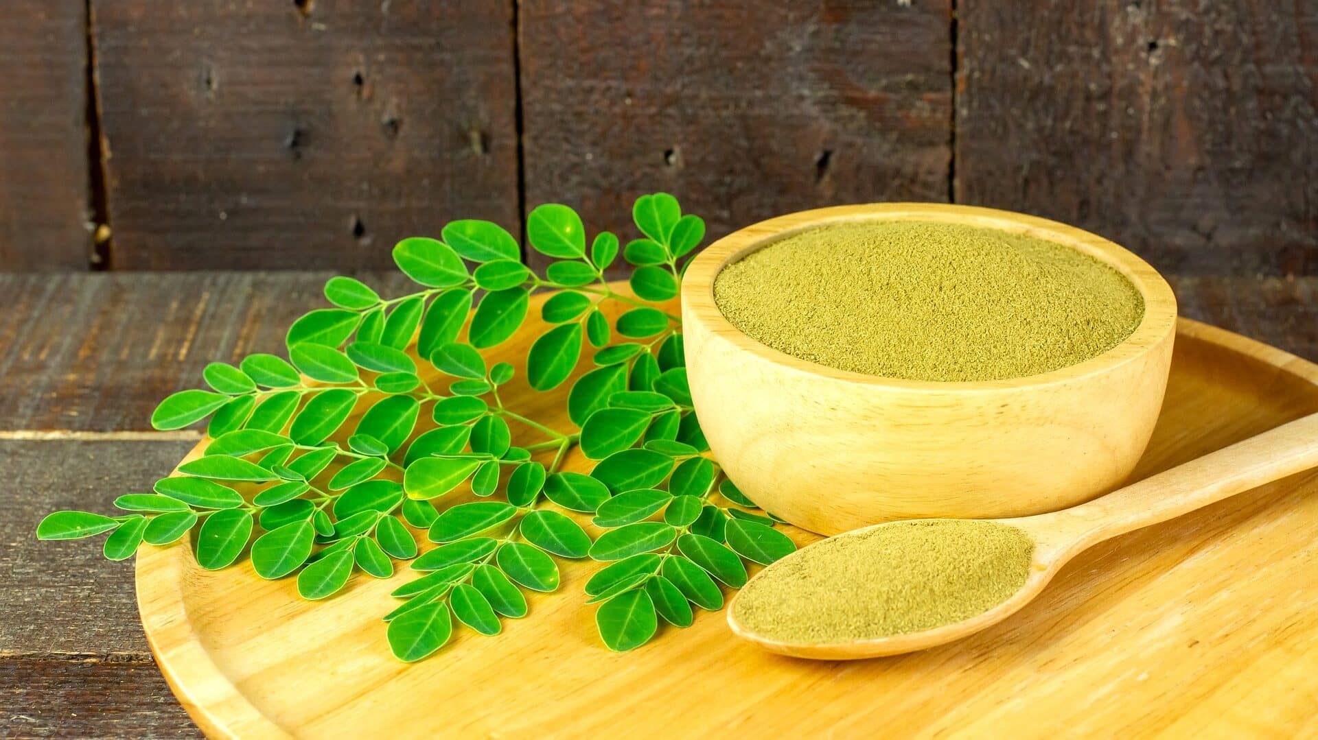 Moringa als Pulver