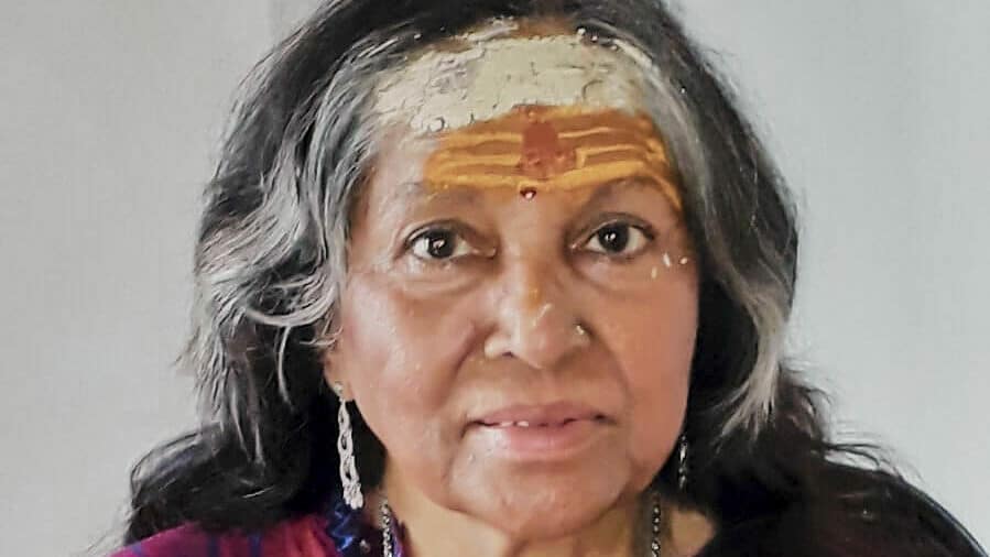 Dr. Nalini Sahay an ihrer goldenen Hochzeit