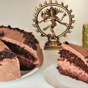 vegane Schoko-Cremetorte