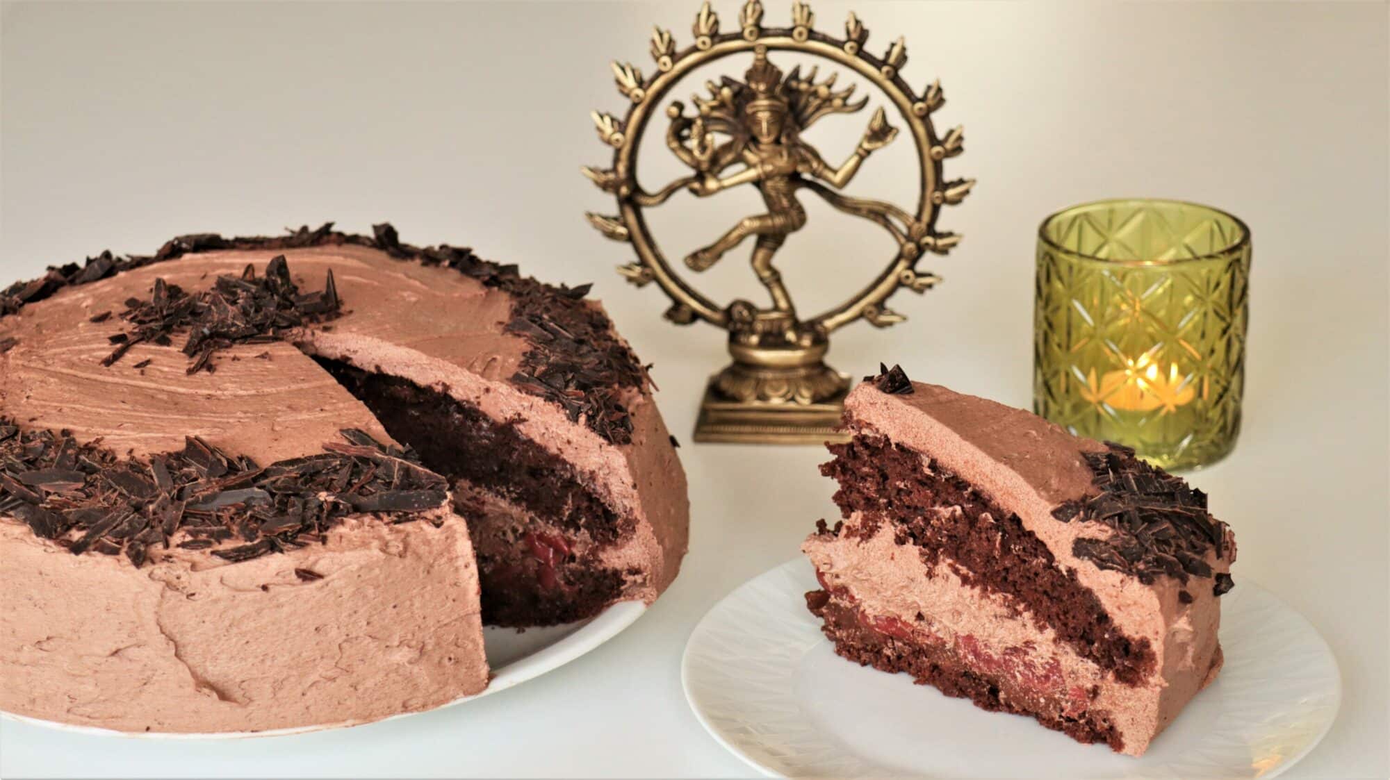vegane Schoko-Cremetorte