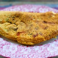Schnelles veganes Gemüse-Omelette