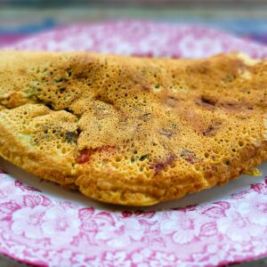 Schnelles veganes Gemüse-Omelette