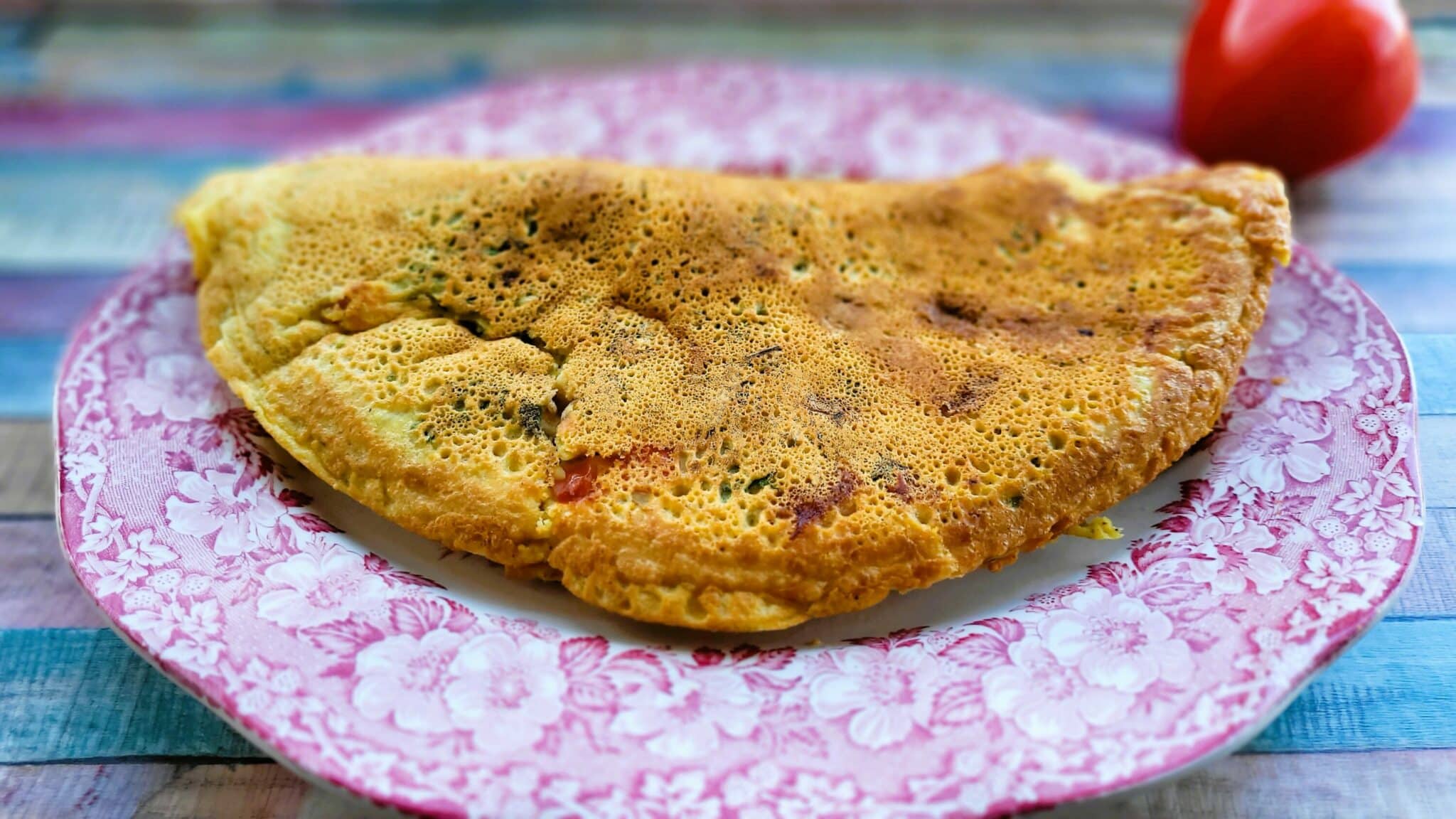 Schnelles veganes Gemüse-Omelette