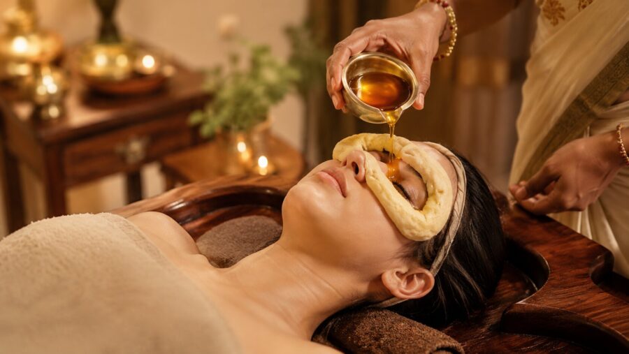 Ayurveda Augenbehandlung namens Tarpana