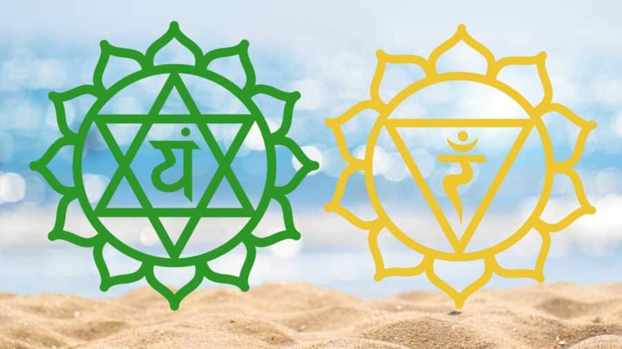 Ayuryoga für Kapha spricht das Manipura und Anahata Chakra an