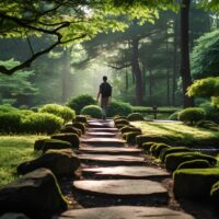 Gehmeditation, Wald