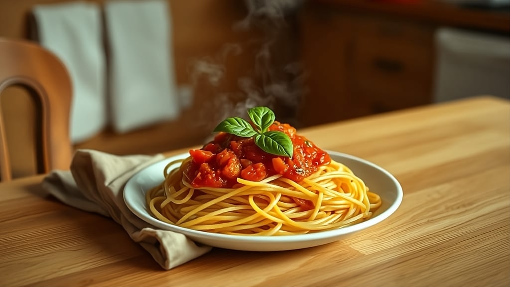 Vegane Tomaten-Basilikum-Pasta