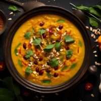 Warme Kürbissuppe ist typisch für ayurvedische Ernährung im Herbst