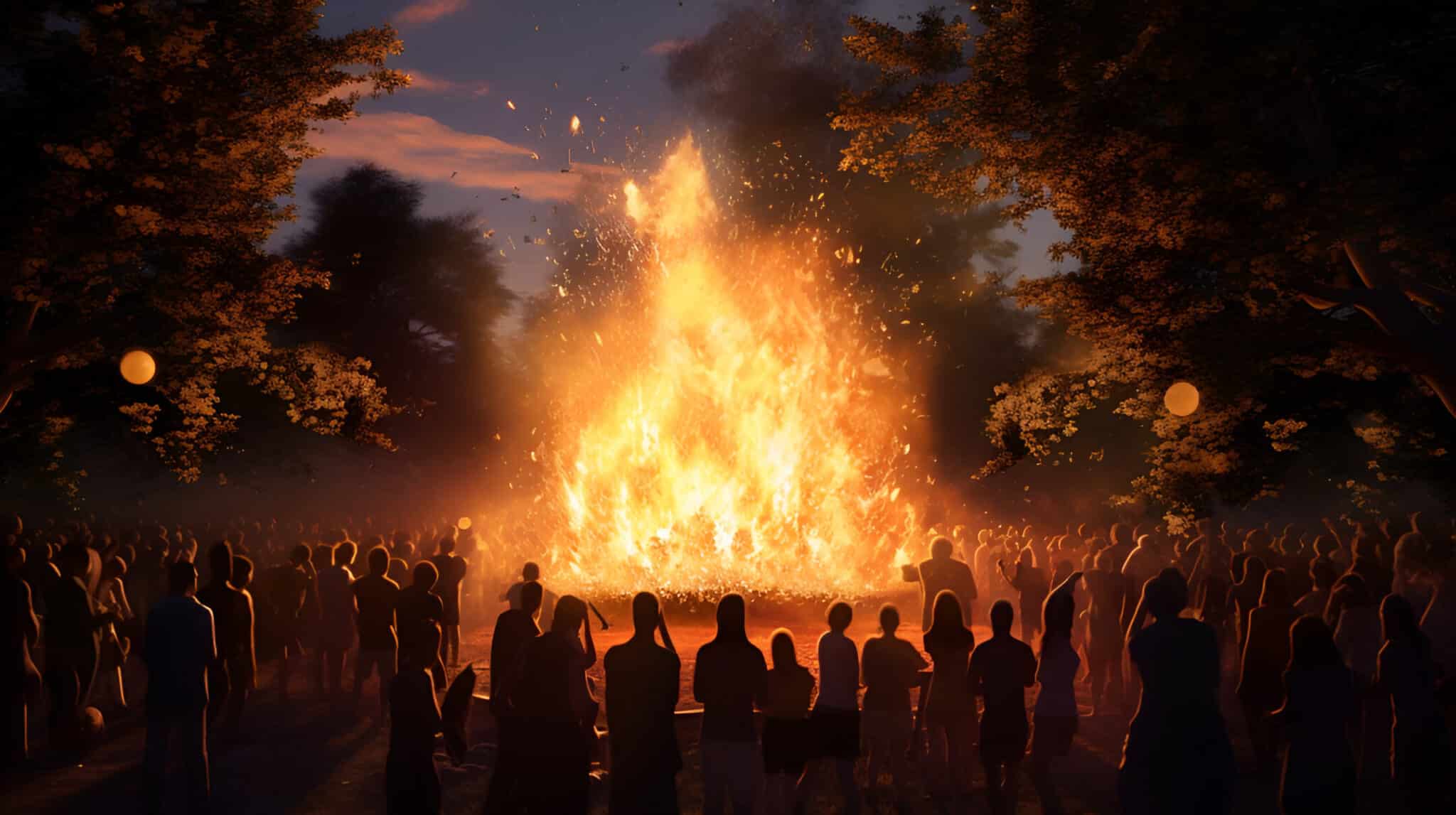 Sommersonnenwende Feuer