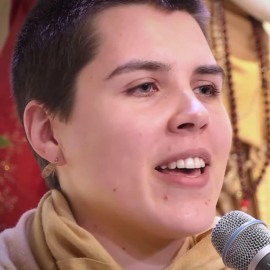 Shivapriya singt ein Kirtan