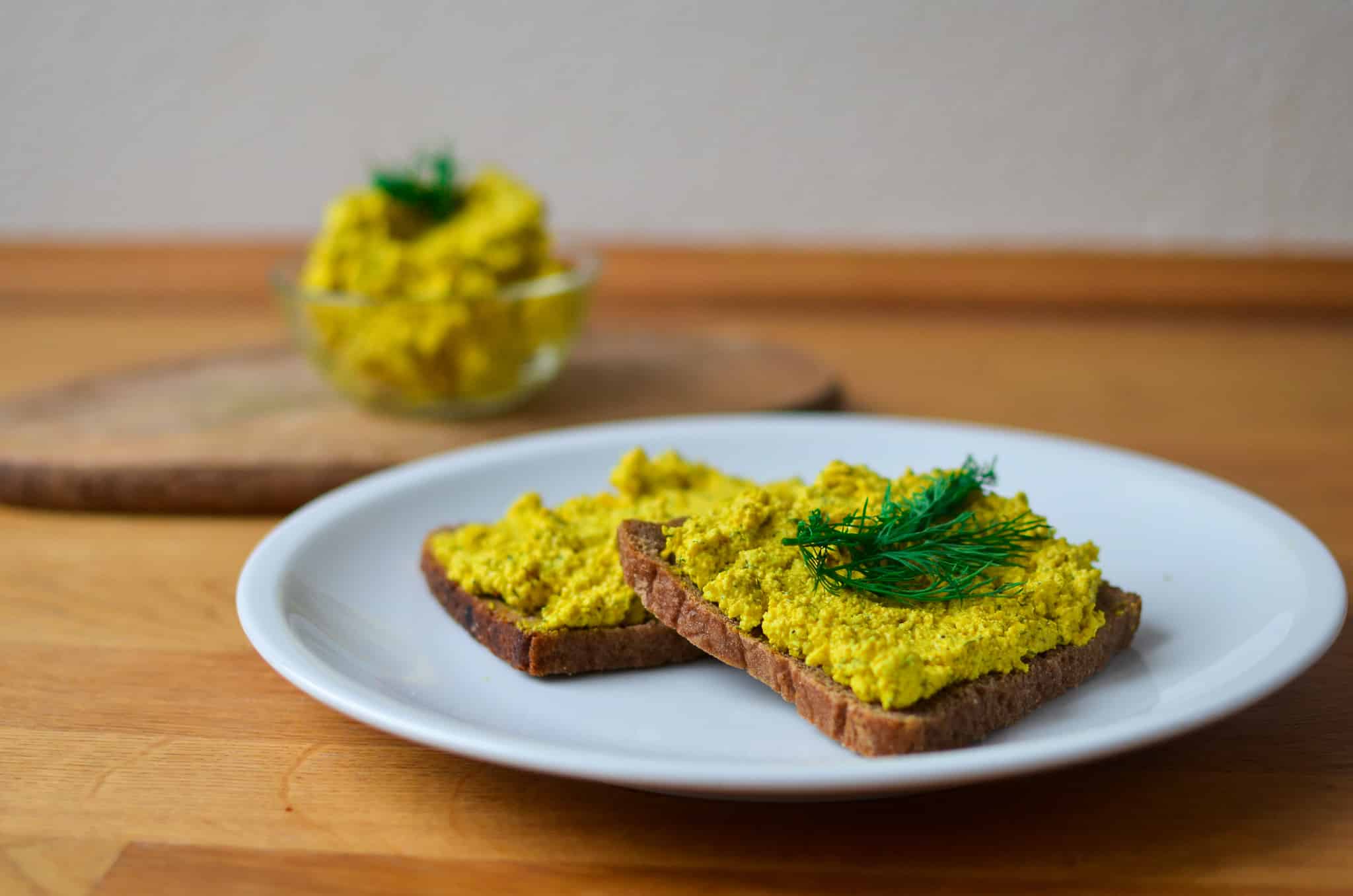 veganer Eiersalat mit Dill