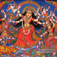 schöpferische weibliche Urkraft Durga