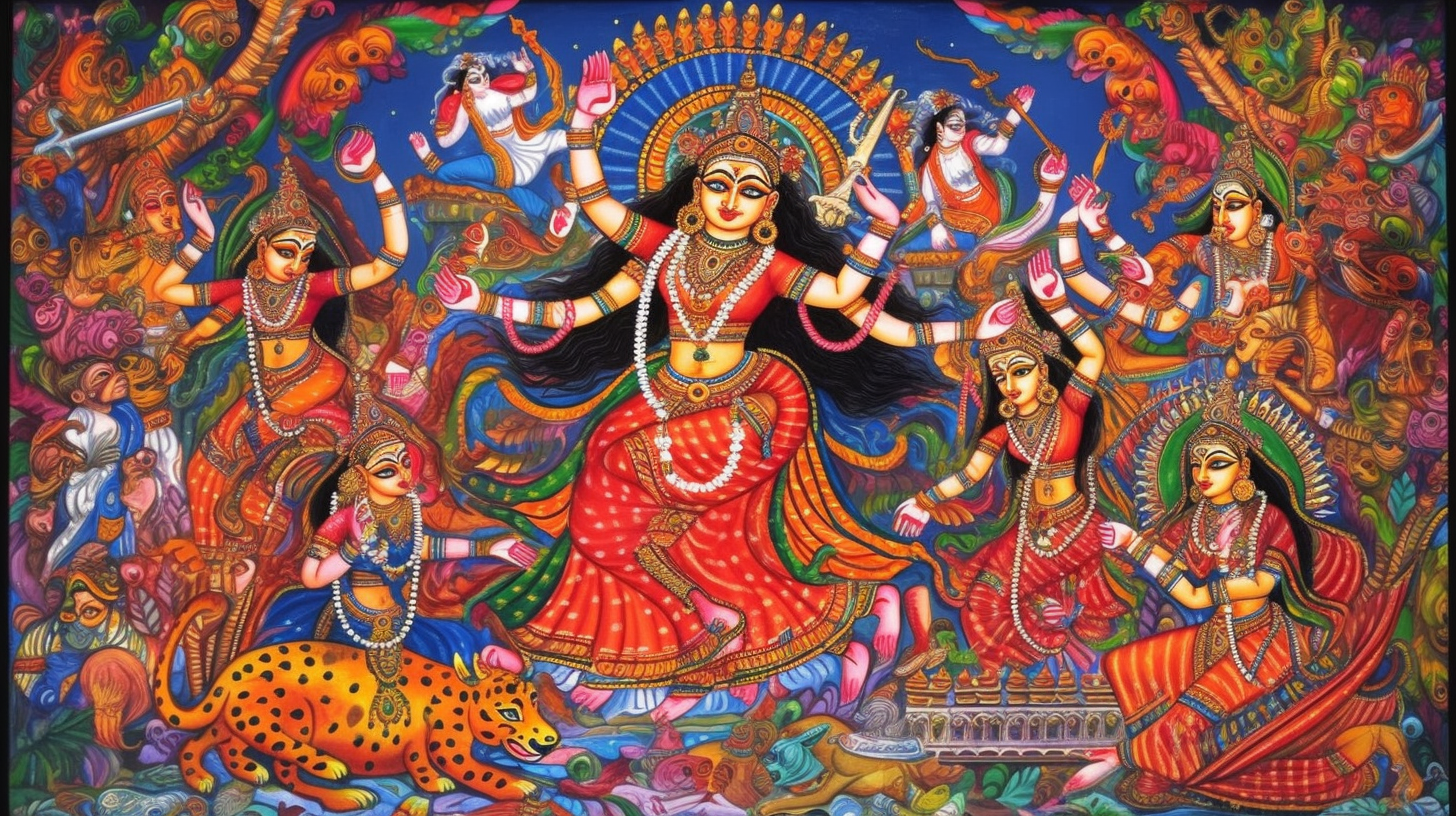 schöpferische weibliche Urkraft Durga