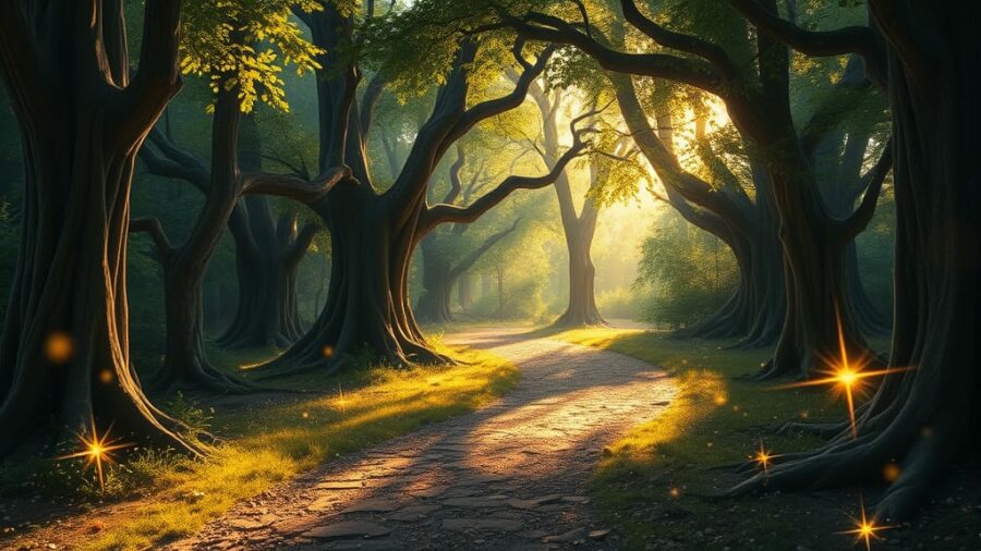 Mystischer Waldweg