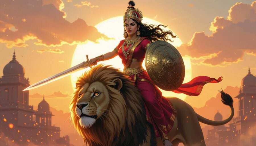 Katyayani eine Navadurga, Navaratri
