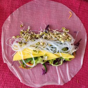 Sommerrollen Rollvorbereitung