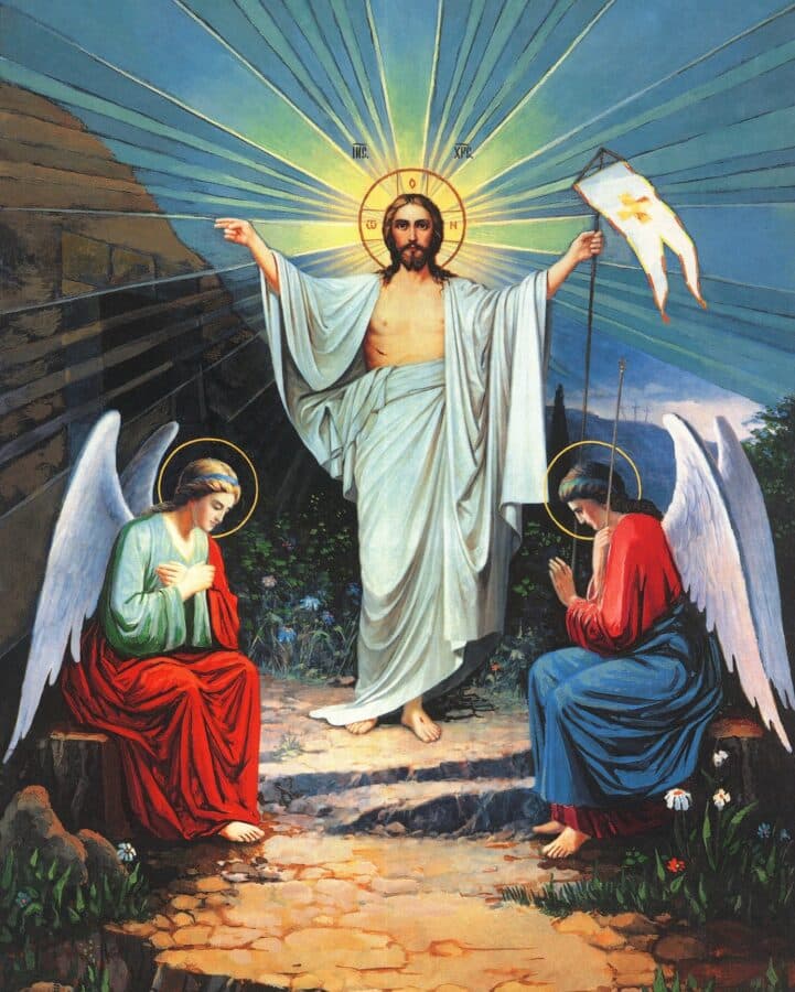 Jesus Auferstehung am Ostersonntag