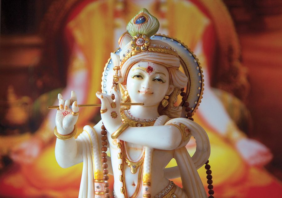 Krishna mit Flöte - Murti