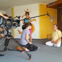 TV-Aufnahmen bei Yoga Vidya