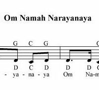 Om Namo Narayanaya - Notenbild