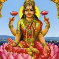 Lakshmi wird im zweiten Drittel von Navaratri besonders verehrt