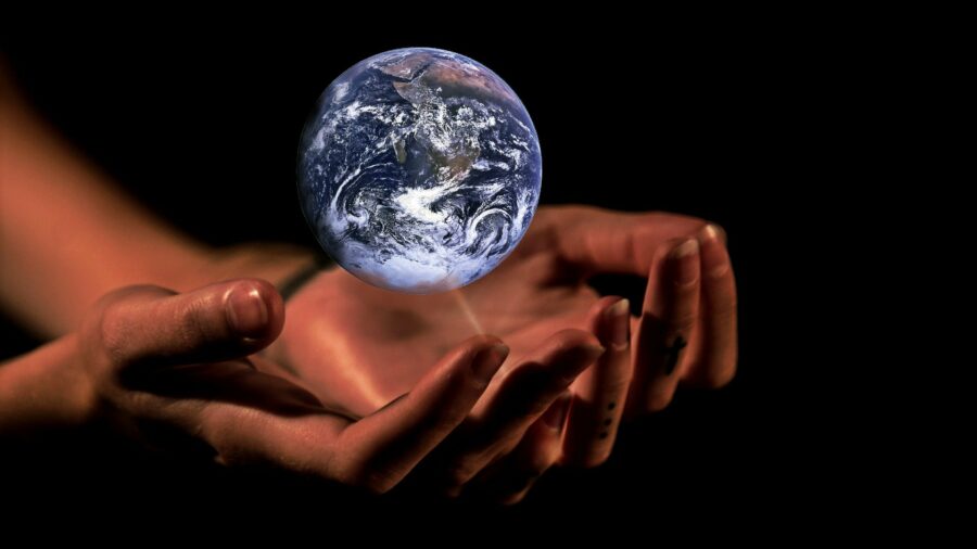 Erdheilung - Welt, Erde, Hände
