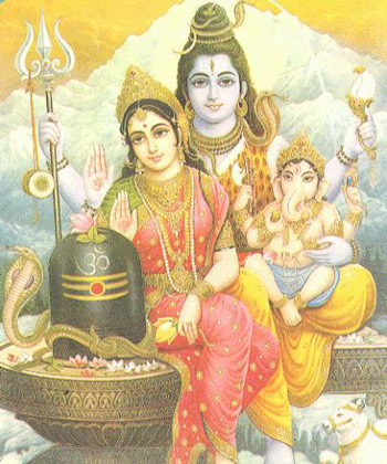 Parvati und Shiva